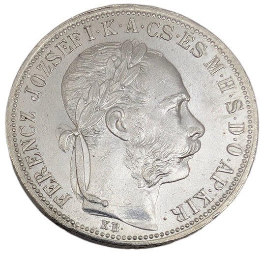 Franz Joseph I., Habsburg, Kremnitz, Forint/Gulden ohne Fiume Wappen