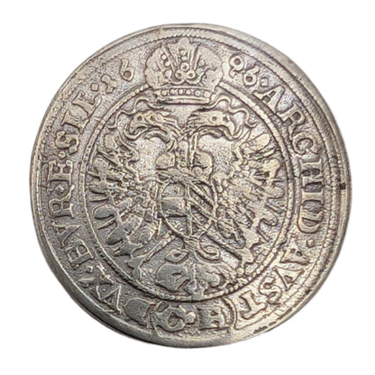Leopold I., Habsburg, Schlesien Brieg, leicht gewellt