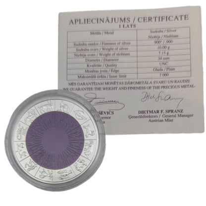 Coin of Time II, lila Niob