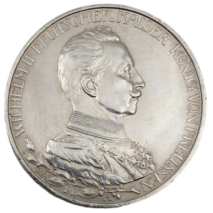 Wilhelm II., Preussen, 25 jähriges Regierungsjubiläum,  Deutsches Kaiserreich (1871-1918), winziger Randfehler
