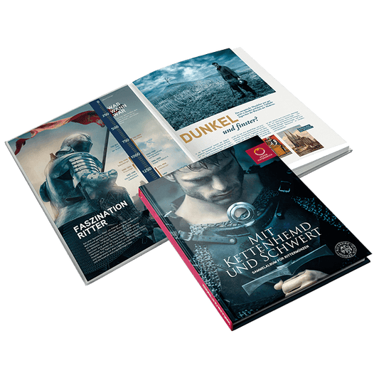 Sammelalbum für die Serie: Mit Kettenhemd und Schwert