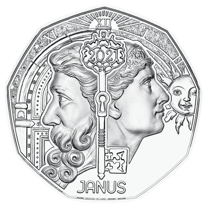 Janus: Altes Vergeht, Neues Entsteht - Neujahrsmünze