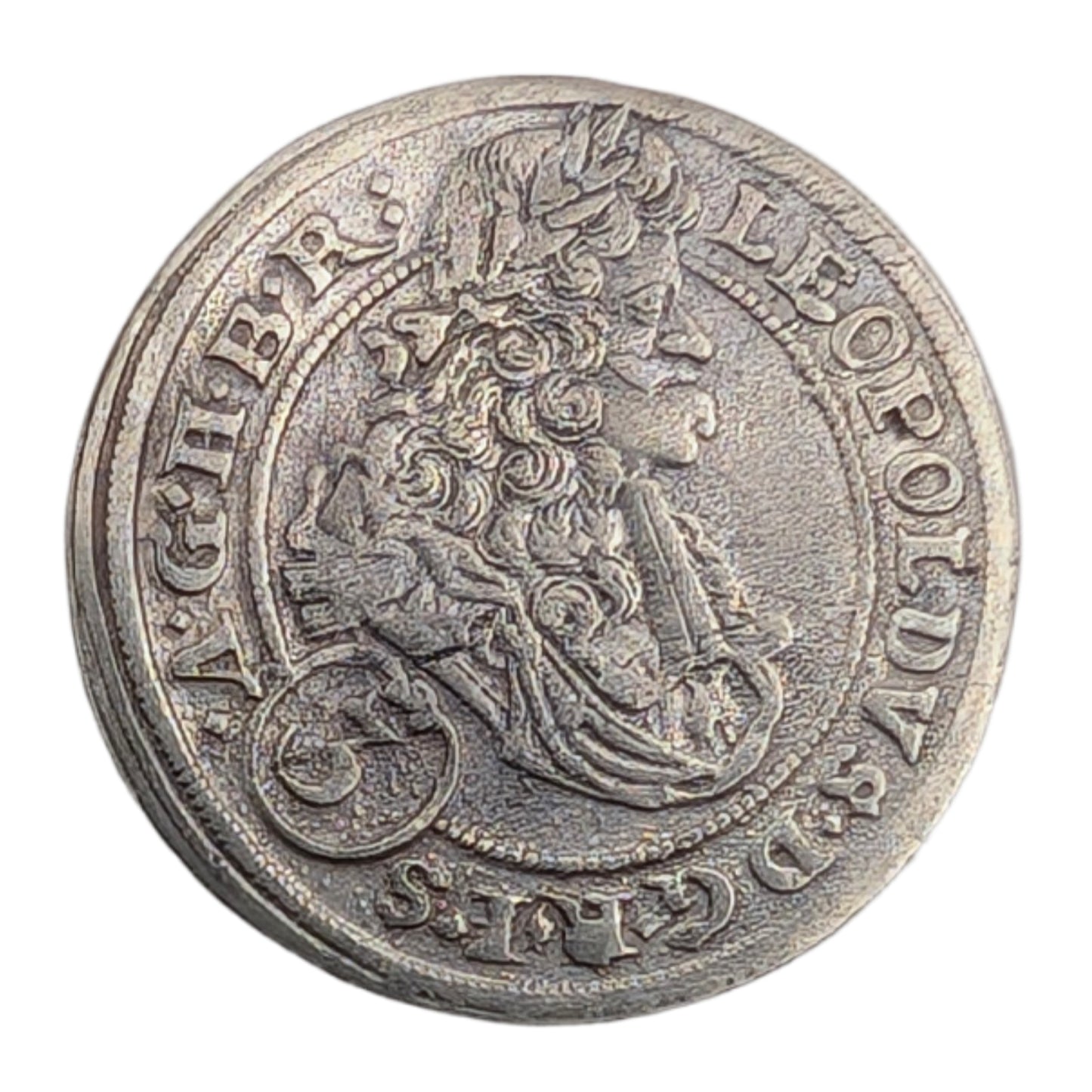 Leopold I., Habsburg, Schlesien Brieg, leicht gewellt