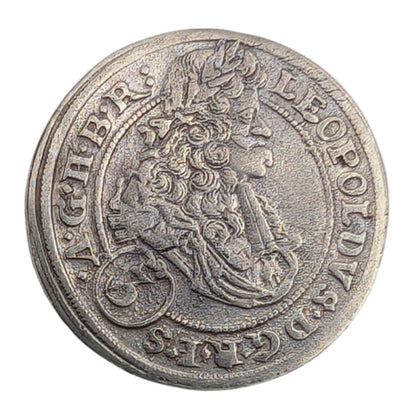 Leopold I., Habsburg, Schlesien Brieg, leicht gewellt