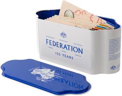 7-Coin-Set: Commemorating 125 Years of Federation in Australia/125 Jahre Australische Föderation