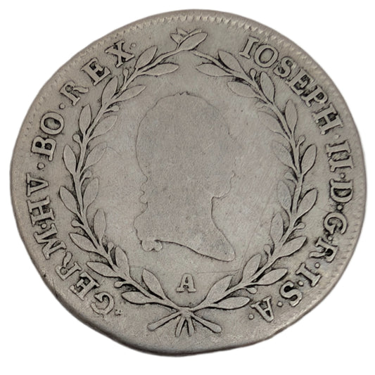 Joseph II., Habsburg, RDR, Prag/Böhmen, Kopfbild justiert