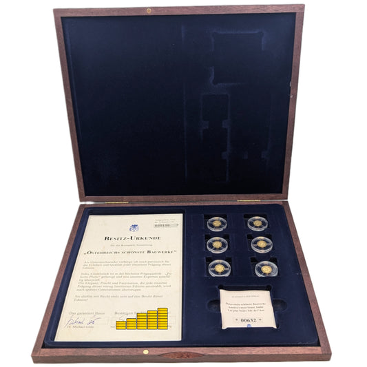 Österreichs schönste Bauwerke - Set mit 6x Minigold