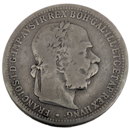 Franz Joseph I., Habsburg,  Kopf mit Lorbeerkranz, ohne St. Schwartz