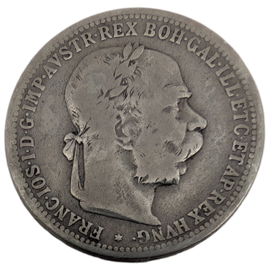 Franz Joseph I., Habsburg,  Kopf mit Lorbeerkranz, ohne St. Schwartz