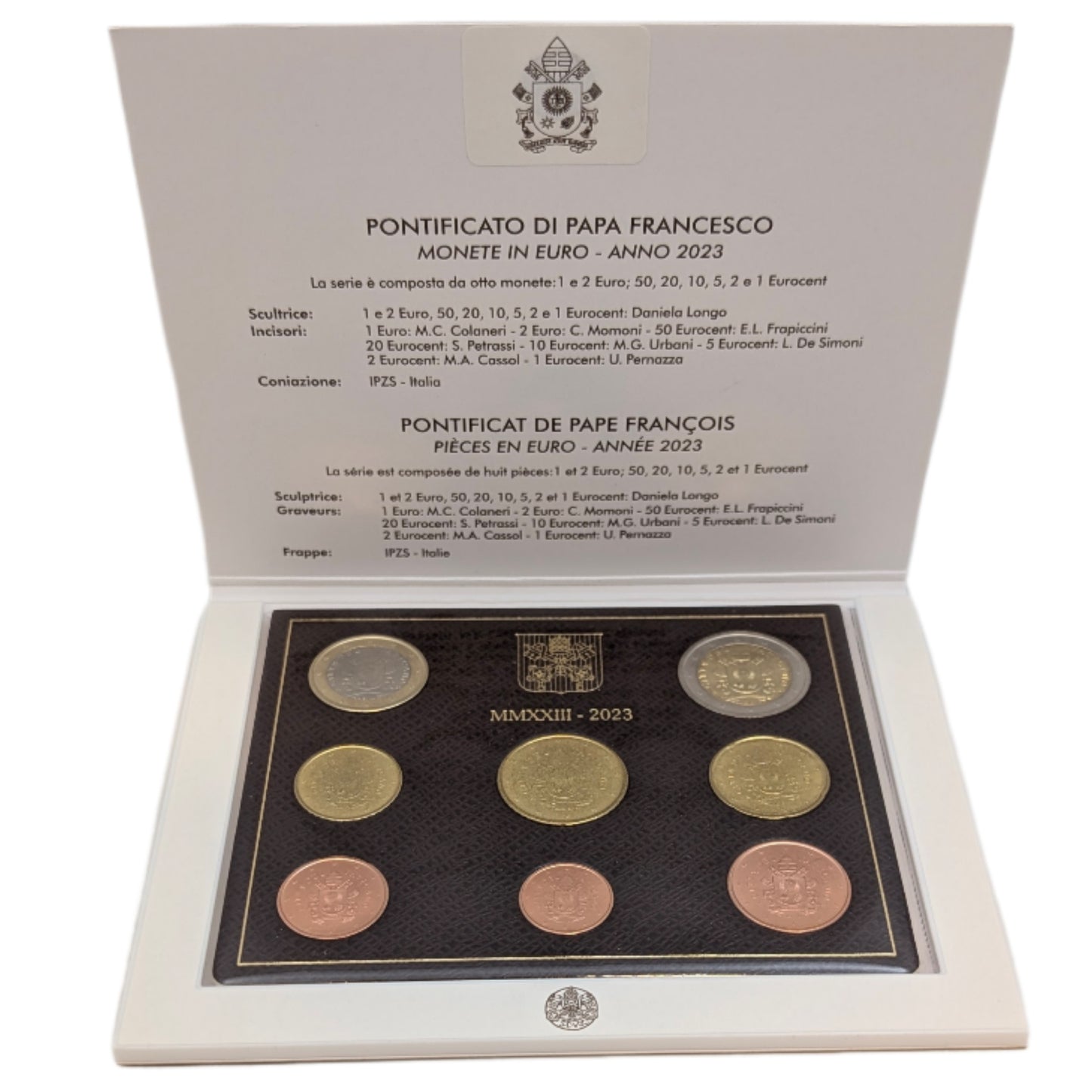KMS Kursmünzensatz Pontifikat von Papst Franziskus (FDC)