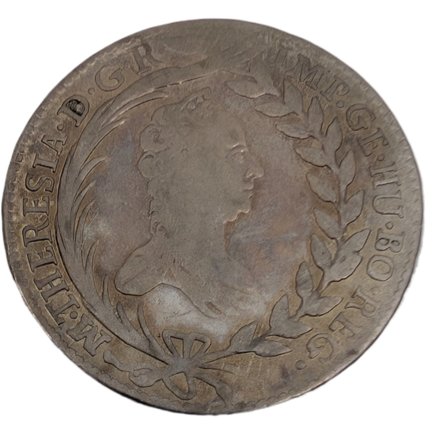 Maria Theresia, Habsburg, Wien, ohne Schleier bzw Wert 20 eckig eingefasst