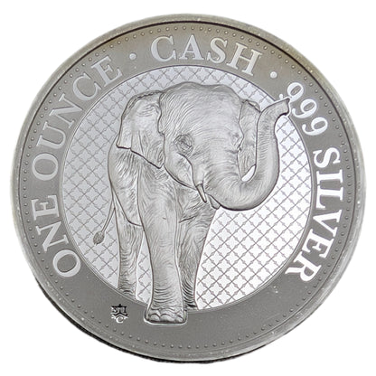 Cash India Wildlife: The Elephant /Elefant, Bullion