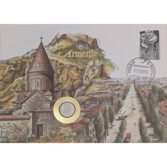 Numisbrief 10 Luma + Briefmarke- Münz-Briefe aus aller Welt