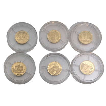 100 Jahre Österreich - Set mit 6x Minigold