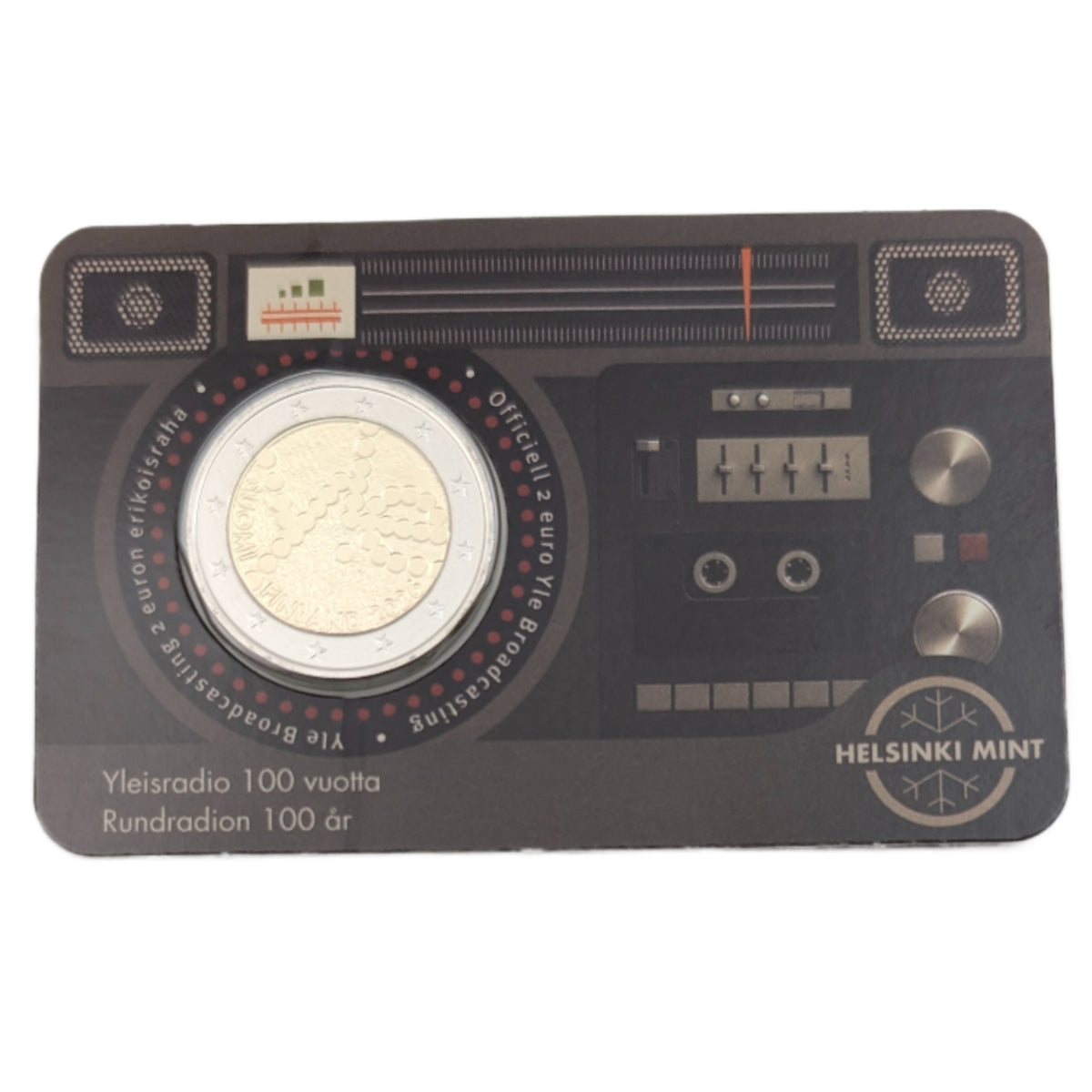 100 Years Broadcasting Company, Coincard, Sprache (Finnisch/Englisch) nach Verfügbarkeit