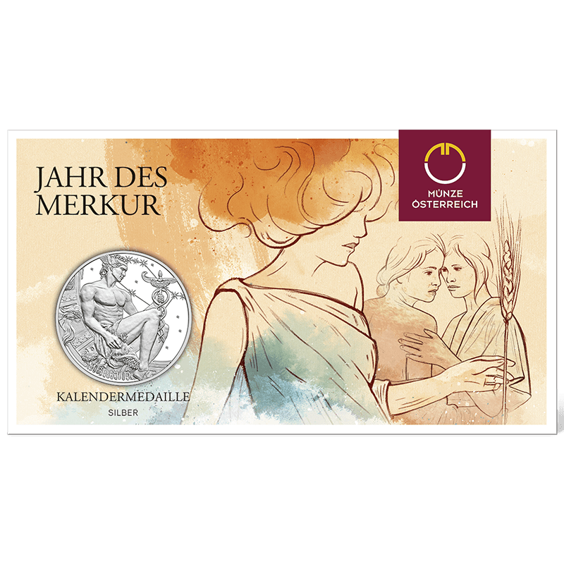 Jahr des Merkur, Kalendermedaille