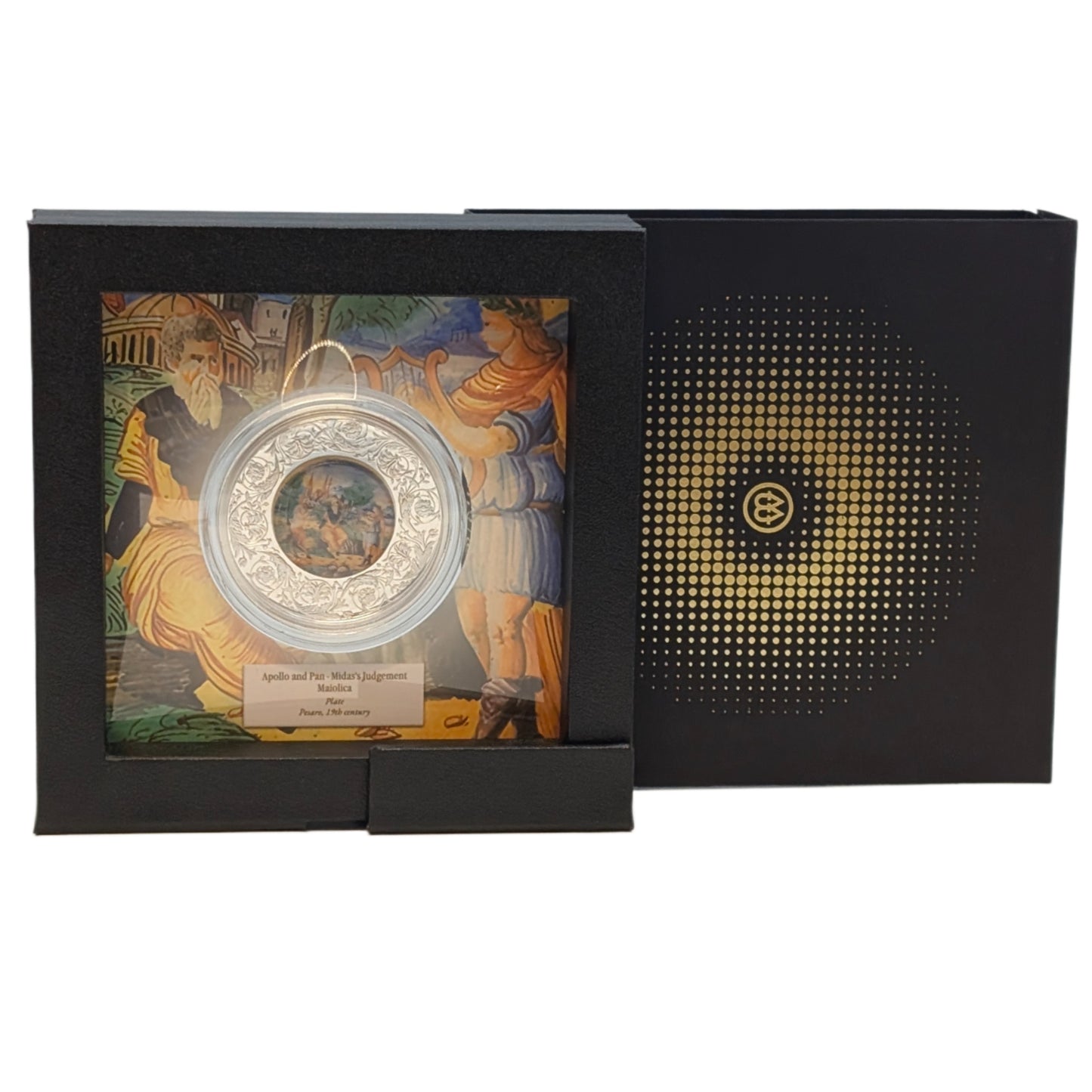 Maiolica - Apollo und Pan - Porzellaninlay