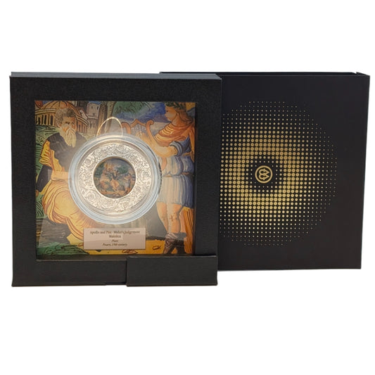 Maiolica - Apollo und Pan - Porzellaninlay