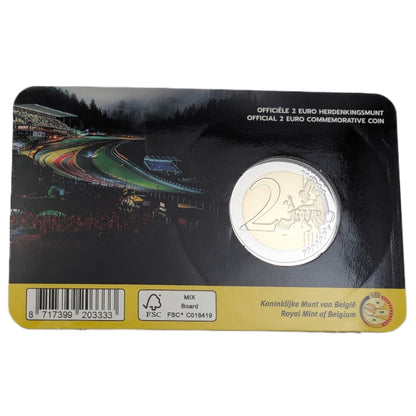 Circuit De Spa Francorchamps, 2€ Seite NL (gelb) oder FR (rot) nach Verfügbarkeit