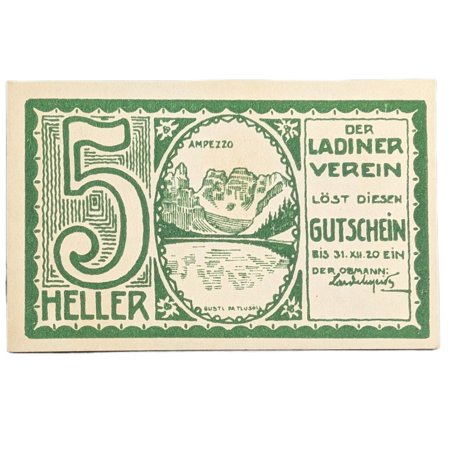 Notgeld Tirol Ladiner Verein