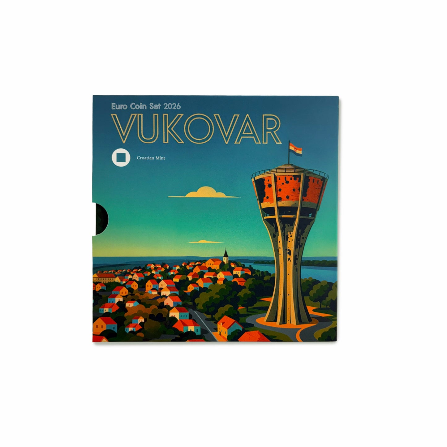 KMS Kursmünzensatz "Vukovar" 1 ct - 2 €, Blister