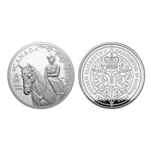 100th Anniversary of the Birth of Queen Elizabeth II, 2-Coin-Set: Großbritannien und Kanada, 2 Pfund + 20 Dollar