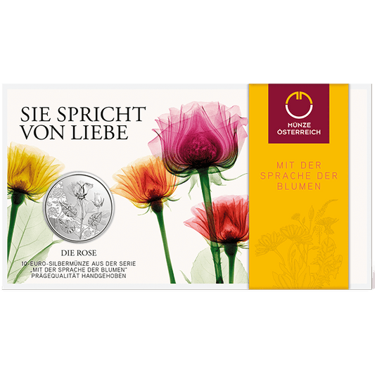 1/7 Rose - Sie spricht von Liebe / Sprache der Blumen, Blister