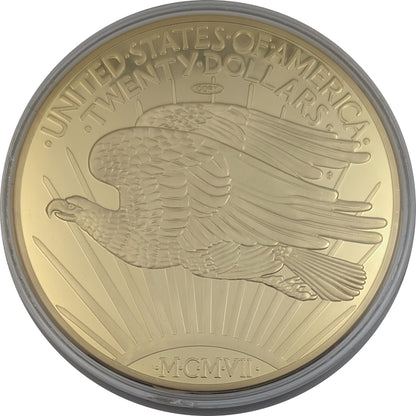 Indian Head Double Eagle, Replica/Neuprägung, 24 Karat vergoldet, Medaille