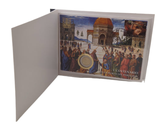 Numisbrief 2 Euro + 46 Cent Briefmarke, 500. Todestag Perugino