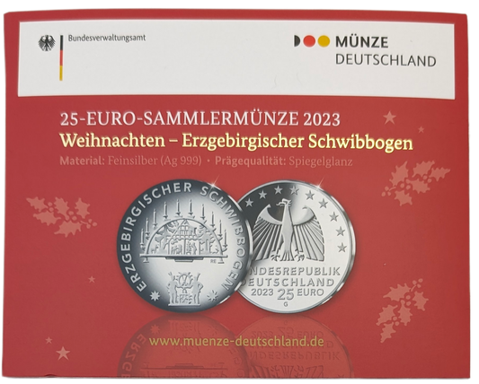 Erzgebirgischer Schwibbogen - Weihnachtsmünze