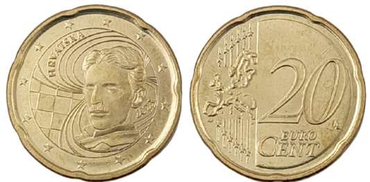 Kursmünze - Nikola Tesla Ø 22,25 mm
